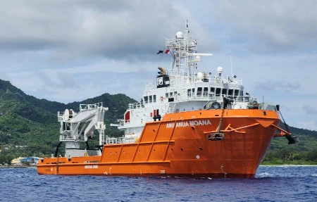 Moana Minerals / OML's survey vessel, the Anuanua Moana