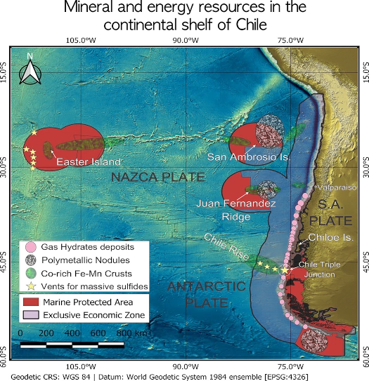 Overview of Chile's subsea mineral resources