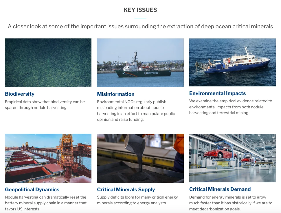 Key issues around deep-sea mining that COMRC covers