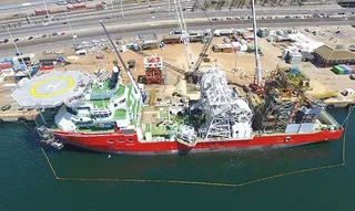 Debmarine offshore diamond mining vessel