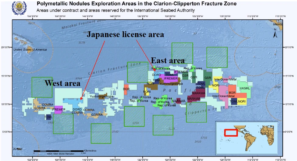 DORD licences for polymetallic nodules in the Clarion-Clipperton Zone