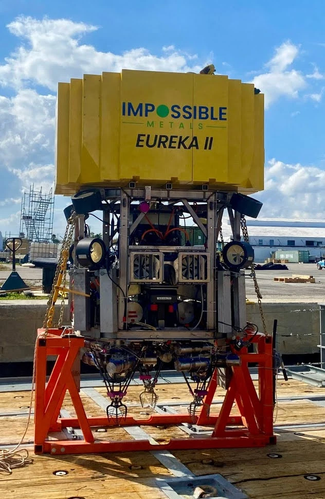 Impossible Metals Eureka II deep sea mining harvester