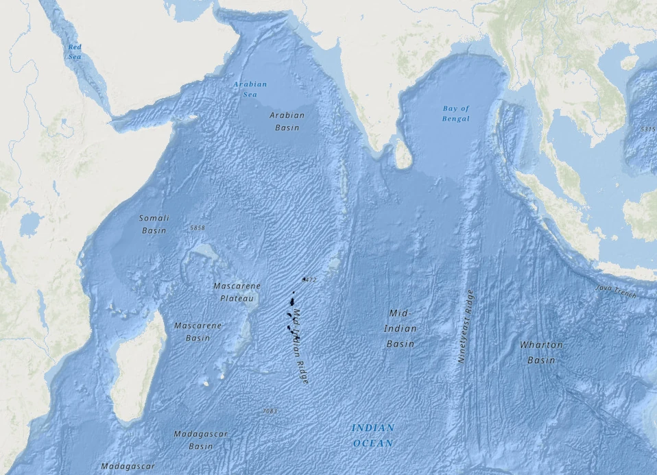 Government of Korea license blocks for seabed massive sulphides in the mid-Indian Ocean ridge