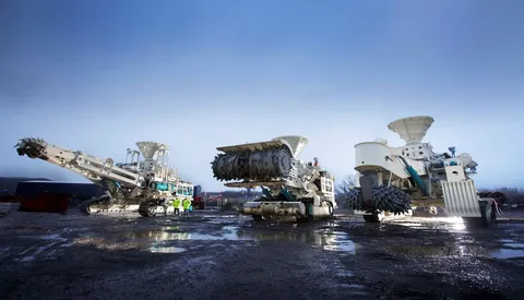 Defunct deep-sea mining equipment that was developed for extracting seafloor massive sulphides at Solwara-1 in Papua New Guinea