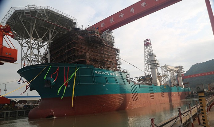 Nautilus "New Era" production support vessel under construction