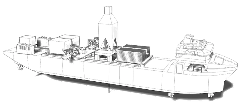 NOV schematic of a production support vessel