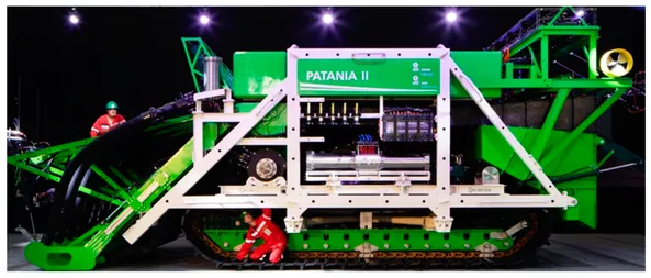 Patania II deep-sea mining polymetallic nodule harvester