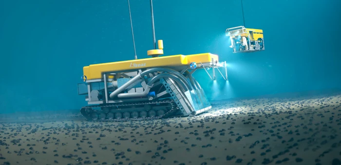 A deep sea mining subsea collector